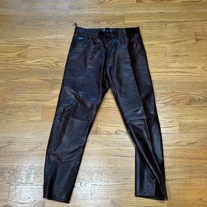 Gap boot cut leather pants